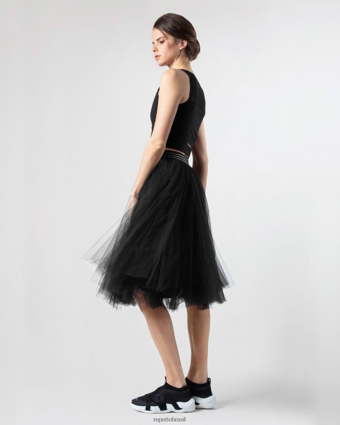 roupas br Repetto mulheres saia tutu preto 8JZ2L8391