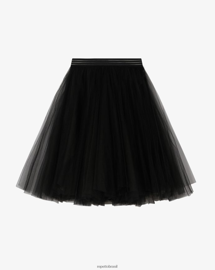 roupas br Repetto mulheres saia tutu preto 8JZ2L8391