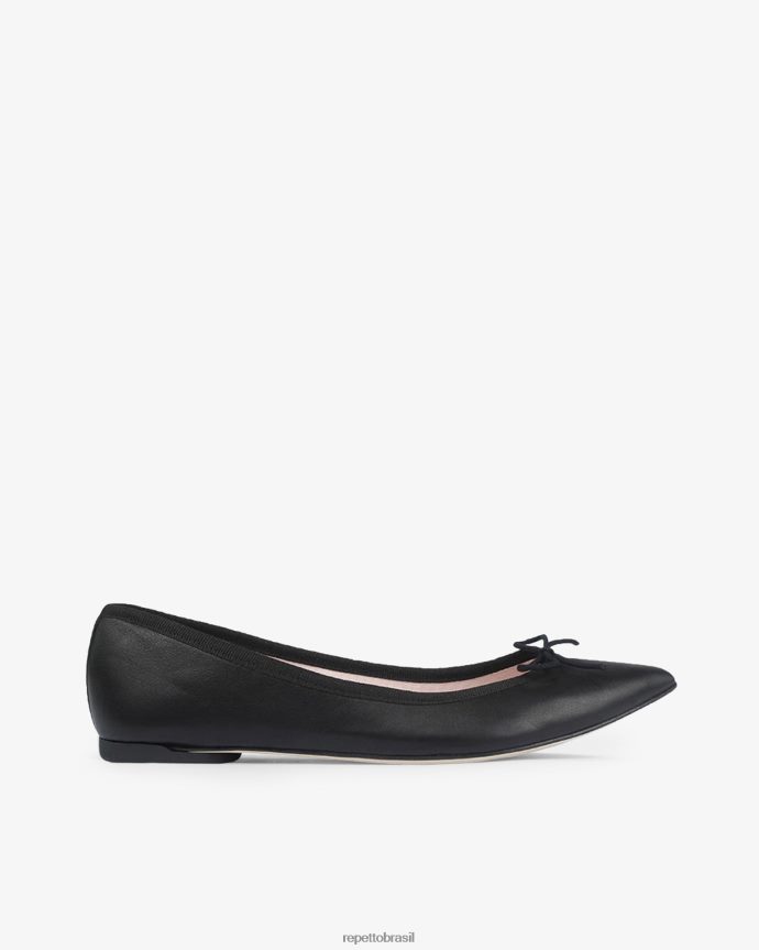 calçados br Repetto mulheres bailarina brigitte bico fino preto 8JZ2L8142