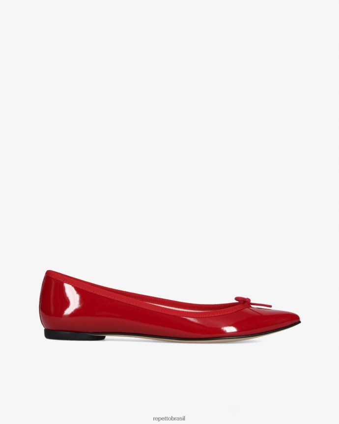 calçados br Repetto mulheres bailarina brigitte bico fino vermelho flamejante 8JZ2L859