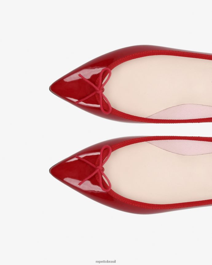 calçados br Repetto mulheres bailarina brigitte bico fino vermelho flamejante 8JZ2L859