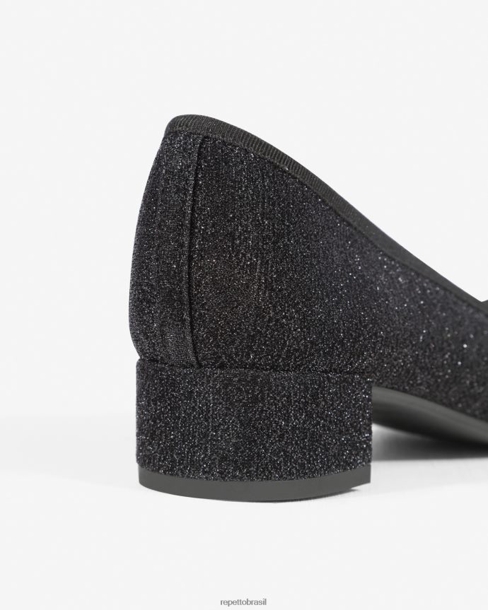 calçados br Repetto mulheres bailarinas camille - brilhantes preto 8JZ2L8104