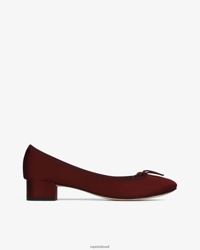 calçados br Repetto mulheres bailarinas camille - cetim pommar vermelho 8JZ2L82