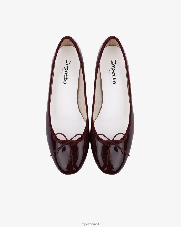 calçados br Repetto mulheres bailarinas camille vinho tinto profundo 8JZ2L833