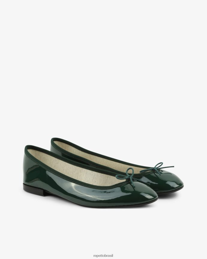 calçados br Repetto mulheres bailarinas cendrilon verde profundo da floresta 8JZ2L8134