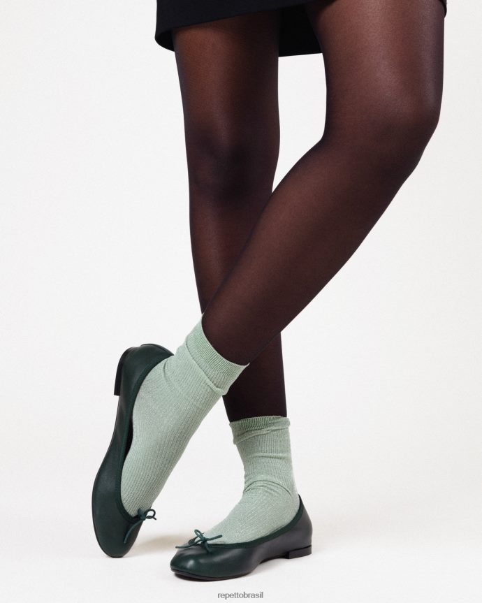 calçados br Repetto mulheres bailarinas cendrilon verde profundo da floresta 8JZ2L8135