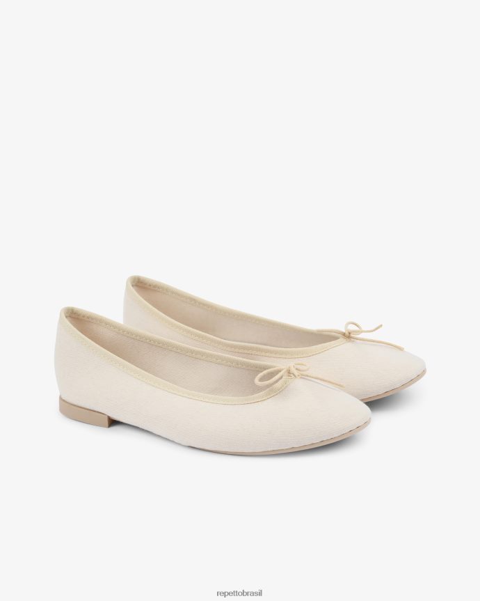calçados br Repetto mulheres bailarinas high cendrillon - veganas linho bege 8JZ2L8107