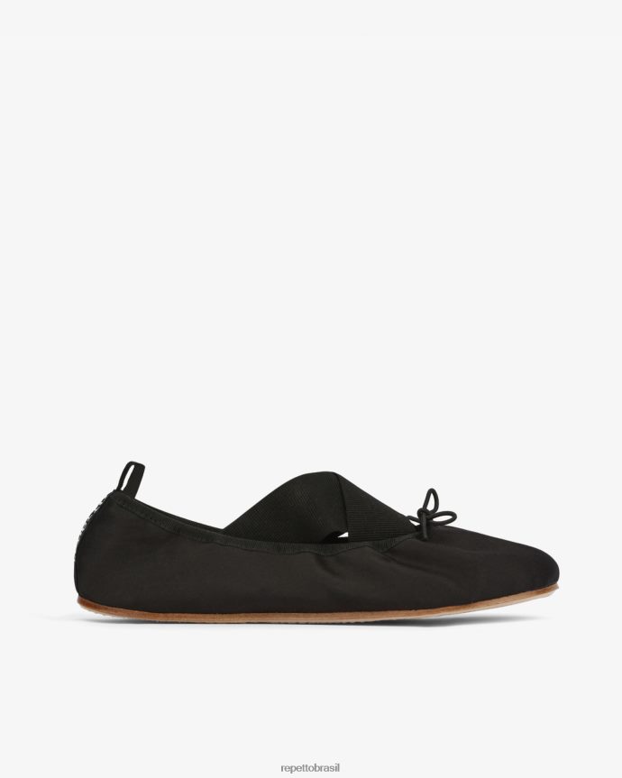 calçados br Repetto mulheres gianna bailarinas - cetim preto 8JZ2L819