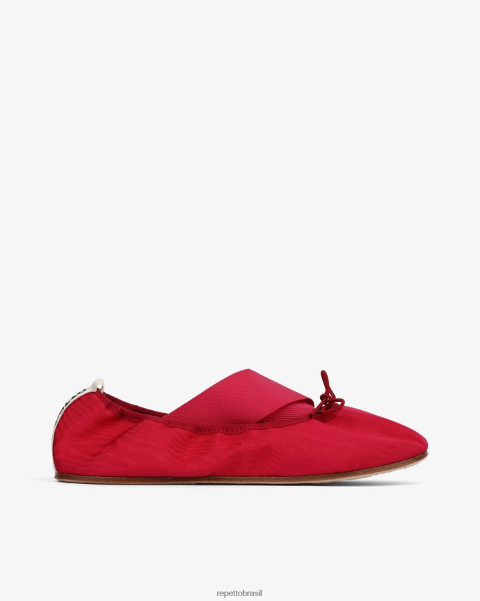 calçados br Repetto mulheres gianna bailarinas - cetim rosa framboesa 8JZ2L826