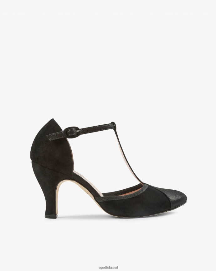 calçados br Repetto mulheres alças baya carbono preto 8JZ2L8247
