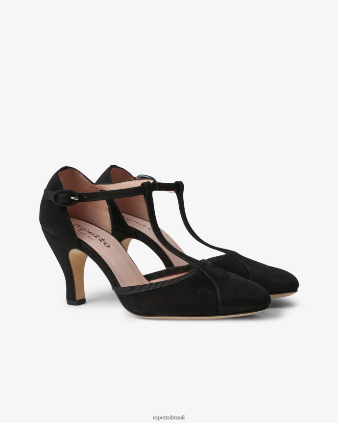 calçados br Repetto mulheres alças baya carbono preto 8JZ2L8247