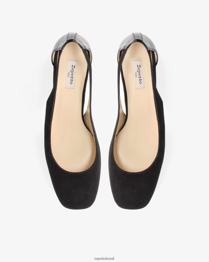 calçados br Repetto mulheres bombas felpudas preto 8JZ2L8237