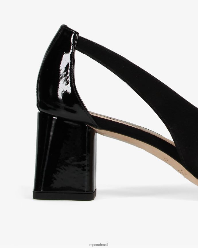 calçados br Repetto mulheres bombas felpudas preto 8JZ2L8237