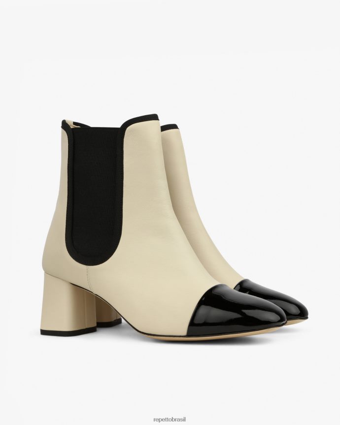calçados br Repetto mulheres bota melissa cisne bege e preto 8JZ2L8193