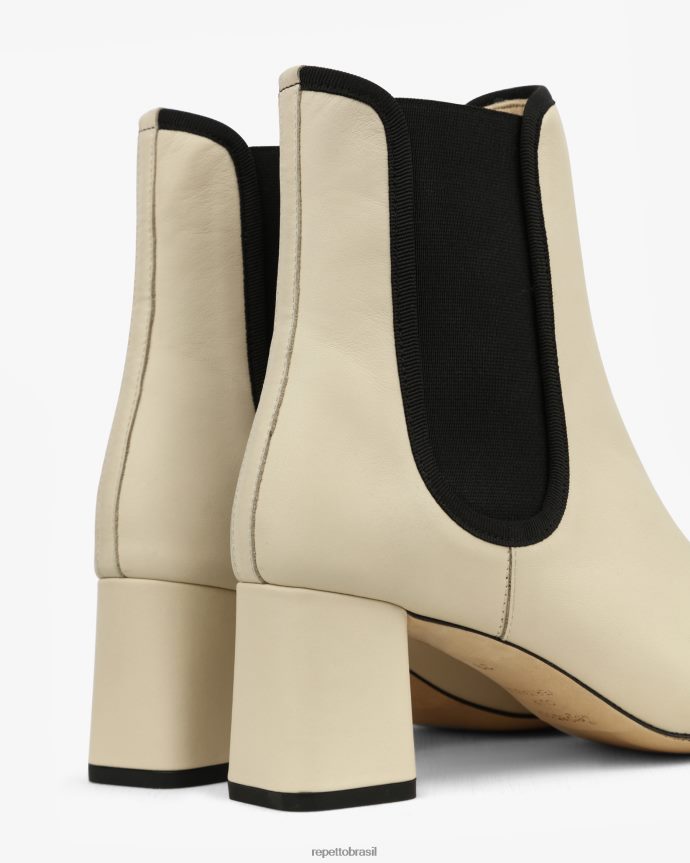 calçados br Repetto mulheres bota melissa cisne bege e preto 8JZ2L8193
