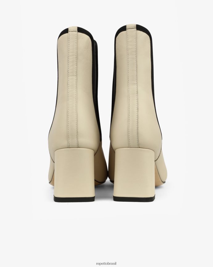 calçados br Repetto mulheres bota melissa cisne bege e preto 8JZ2L8193