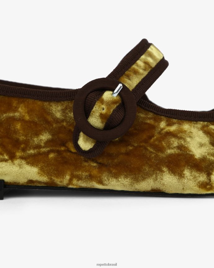 calçados br Repetto mulheres Geórgia Maria Janes ouro antigo 8JZ2L8163