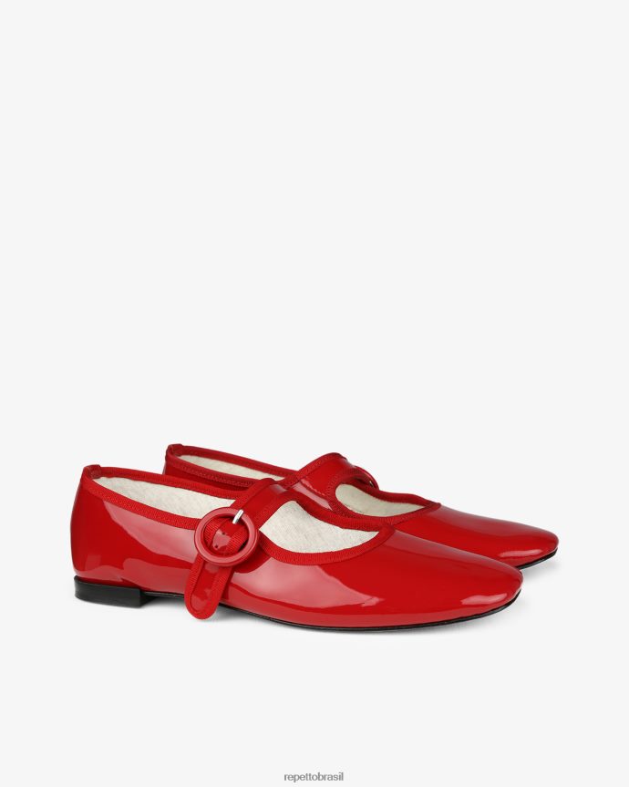calçados br Repetto mulheres Geórgia Maria Janes vermelho flamejante 8JZ2L8158