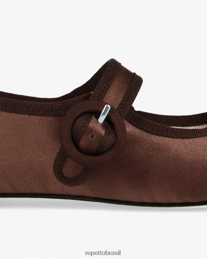 calçados br Repetto mulheres georgia mary janes - cetim moca marrom 8JZ2L8150