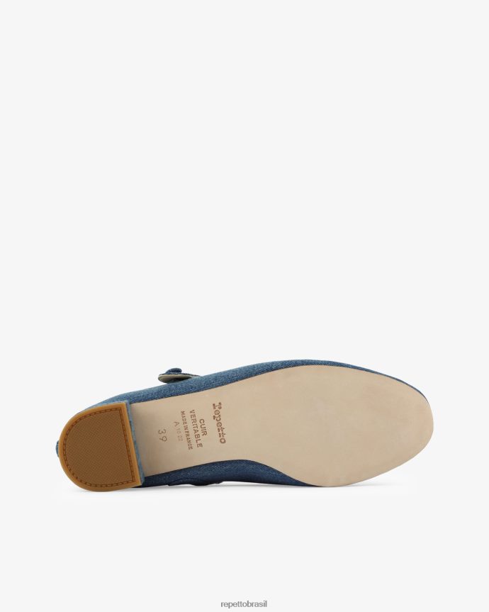 calçados br Repetto mulheres rosa mary janes Everest azul 8JZ2L8173