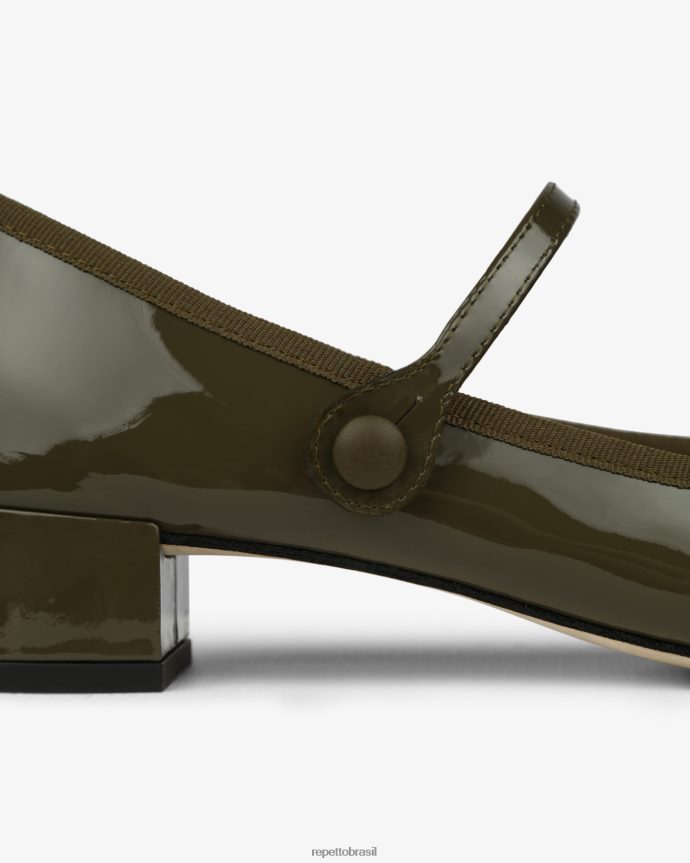 calçados br Repetto mulheres rosa mary janes goa verde 8JZ2L8147