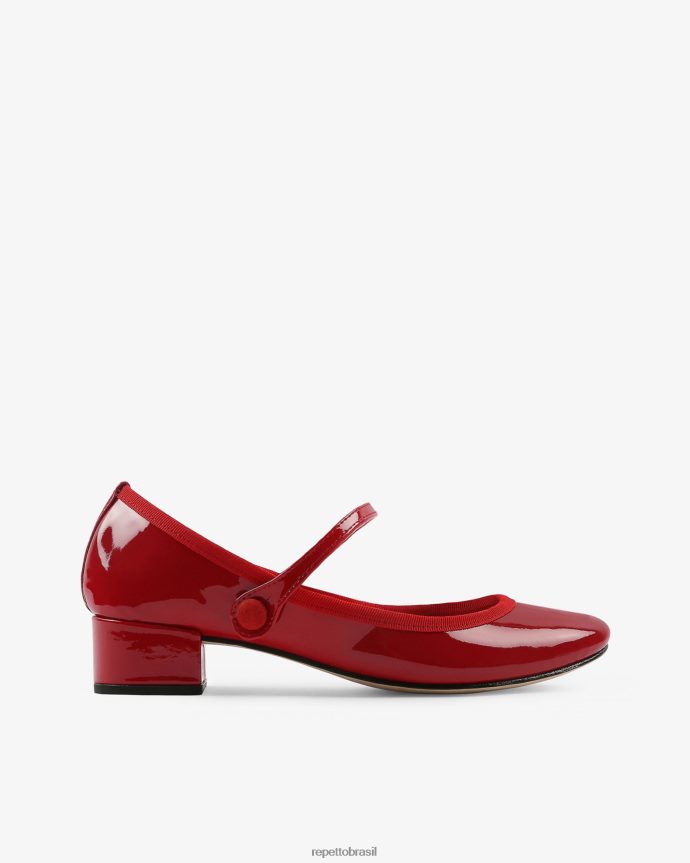 calçados br Repetto mulheres rosa mary janes vermelho flamejante 8JZ2L8157