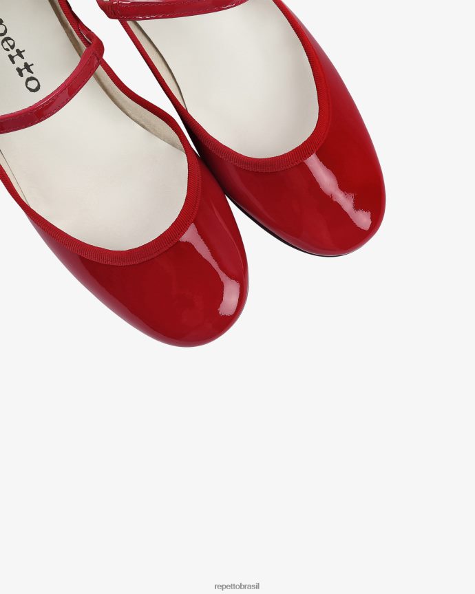 calçados br Repetto mulheres rosa mary janes vermelho flamejante 8JZ2L8157