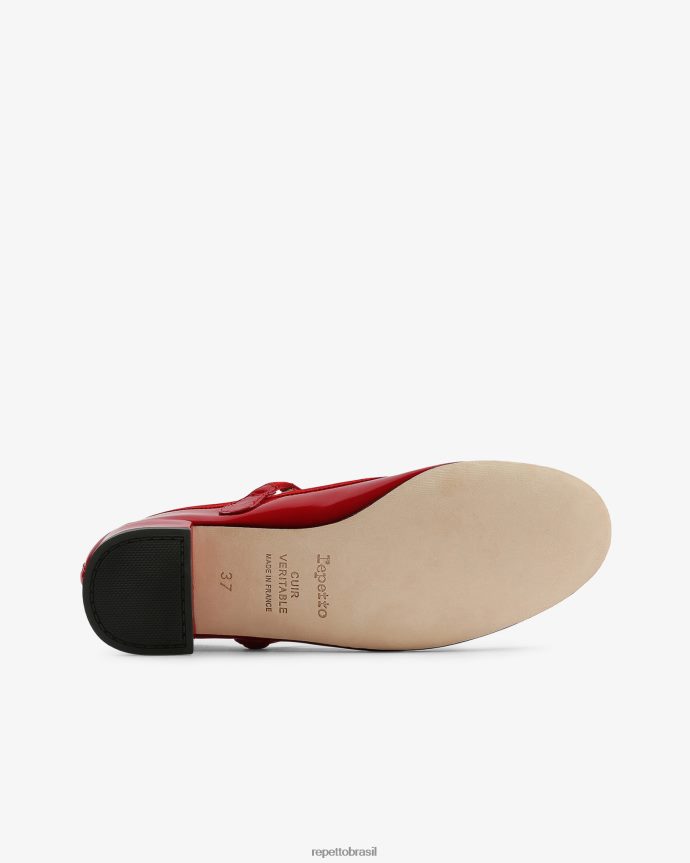 calçados br Repetto mulheres rosa mary janes vermelho flamejante 8JZ2L8157