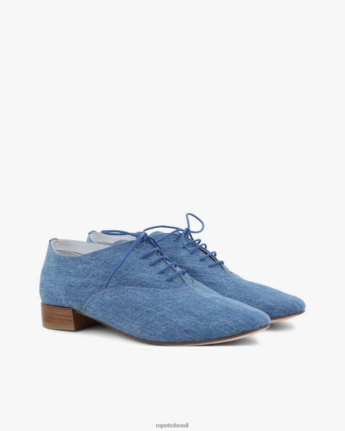 calçados br Repetto mulheres sapato oxford zizi Everest azul 8JZ2L8211