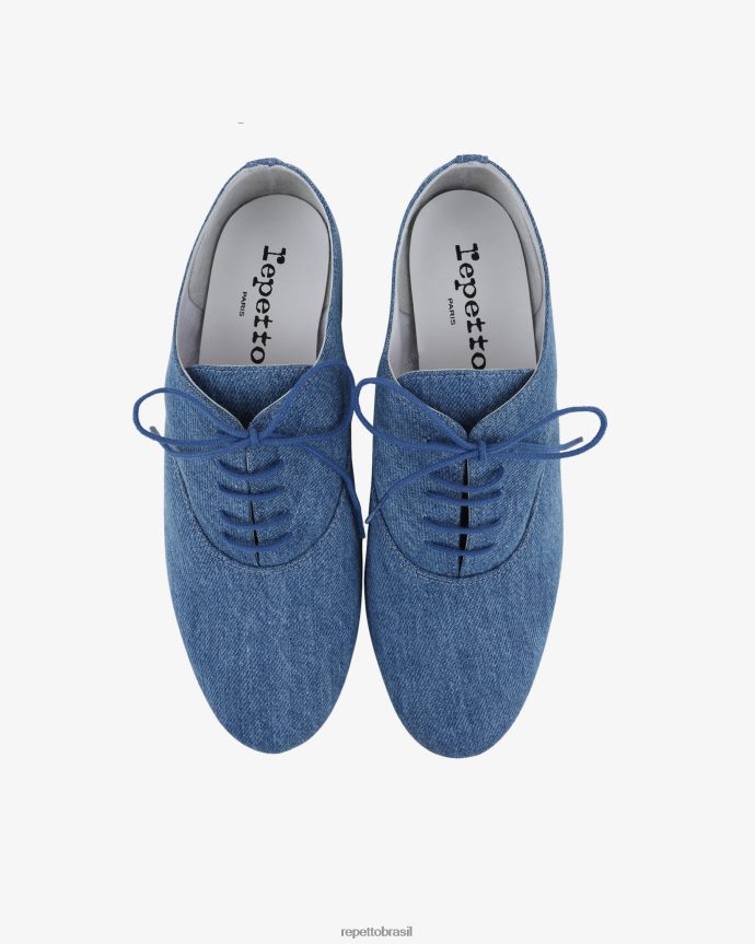 calçados br Repetto mulheres sapato oxford zizi Everest azul 8JZ2L8211