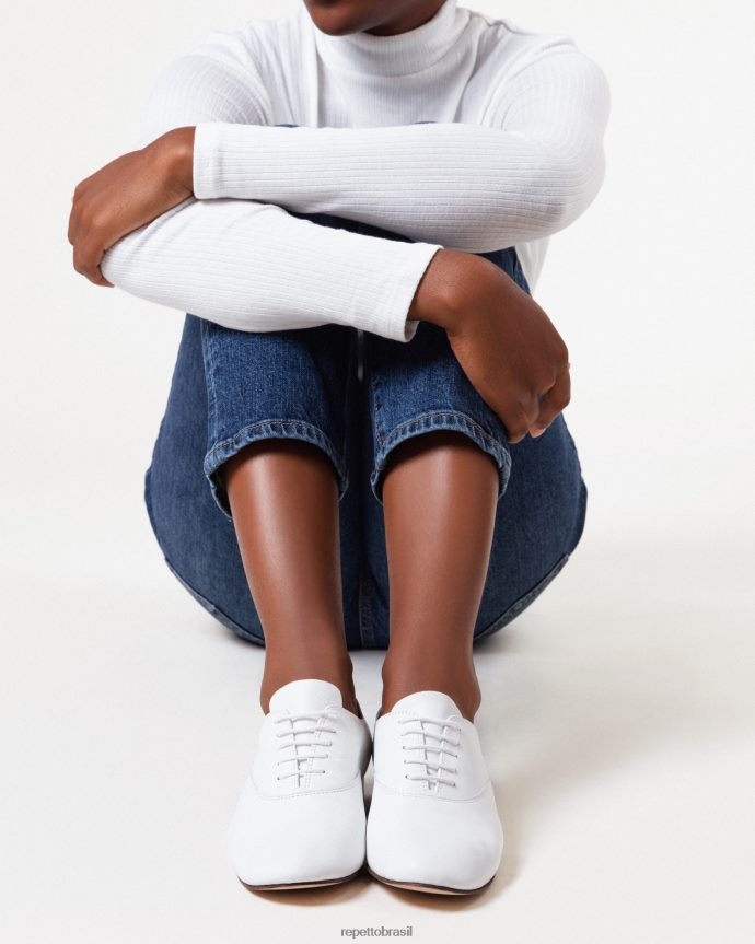 calçados br Repetto mulheres sapato oxford zizi branco 8JZ2L8209