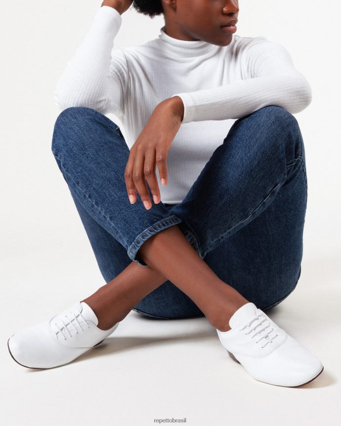 calçados br Repetto mulheres sapato oxford zizi branco 8JZ2L8209