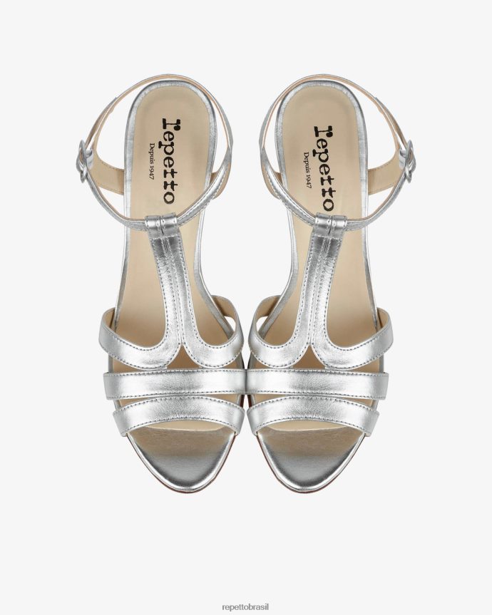 calçados br Repetto mulheres sandálias de biquíni prata 8JZ2L8242