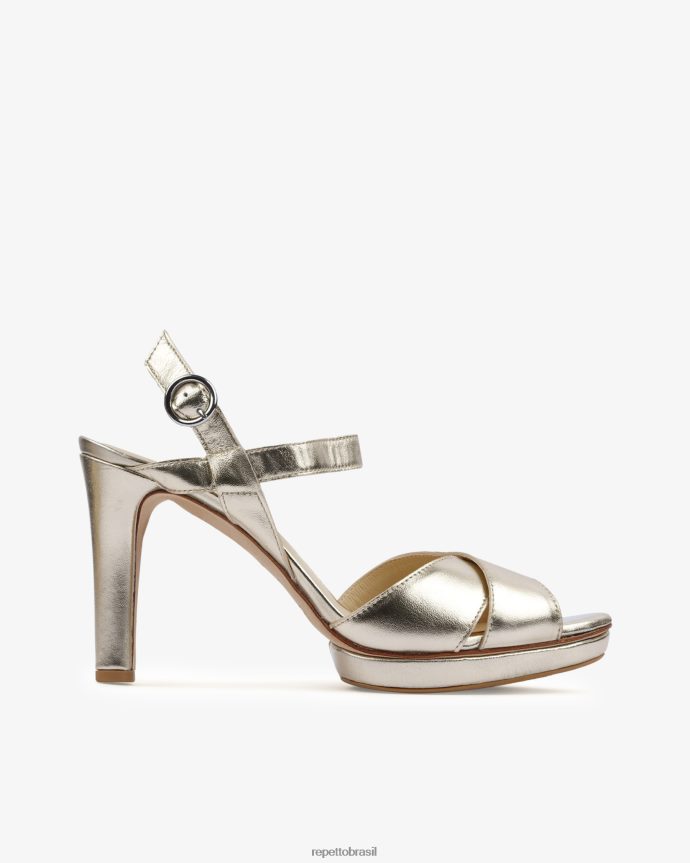 calçados br Repetto mulheres sandálias timi Luz Dourada 8JZ2L8238
