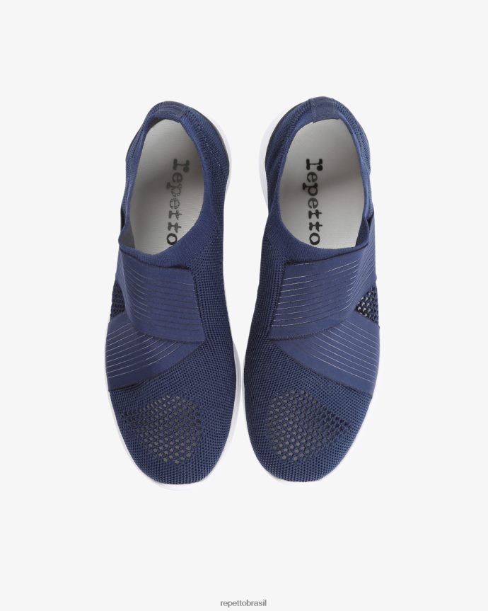 calçados br Repetto mulheres tênis de dança azul-marinho 8JZ2L8254