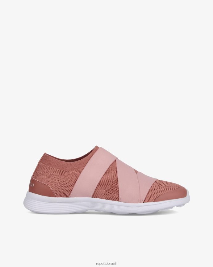 calçados br Repetto mulheres tênis de dança ruban laranja terracota 8JZ2L8250