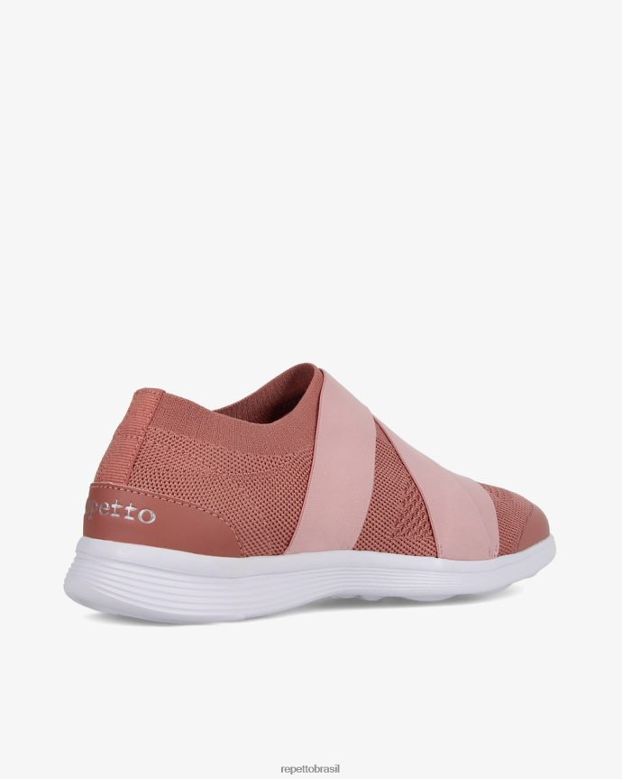 calçados br Repetto mulheres tênis de dança ruban laranja terracota 8JZ2L8250